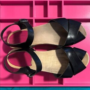 GUC Swedish Hasbeens Black Mirja Debutante Size 36